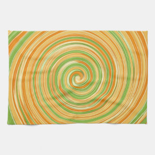 Spirale aus Zitrusfrüchten Geschirrtuch