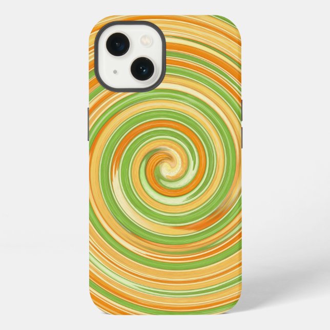 Spirale aus Zitrusfrüchten iPhone Hülle (Rückseite)