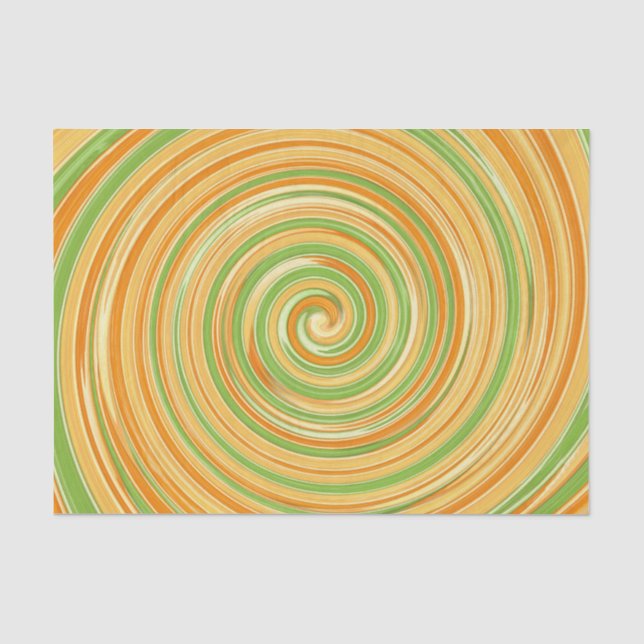 Spirale aus Zitrusfrüchten Seidenpapier (Vorderseite)