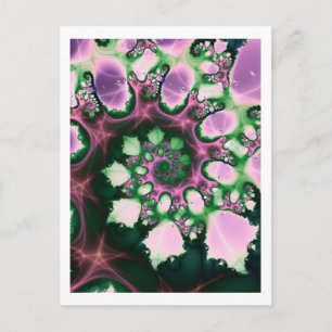 Spirale Blume Postkarte