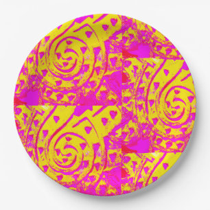 Spirale Flamme! Pappteller