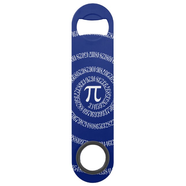 Spirale für Pi auf Navy Blue Decor Speedflaschenöffner (Vorderseite)