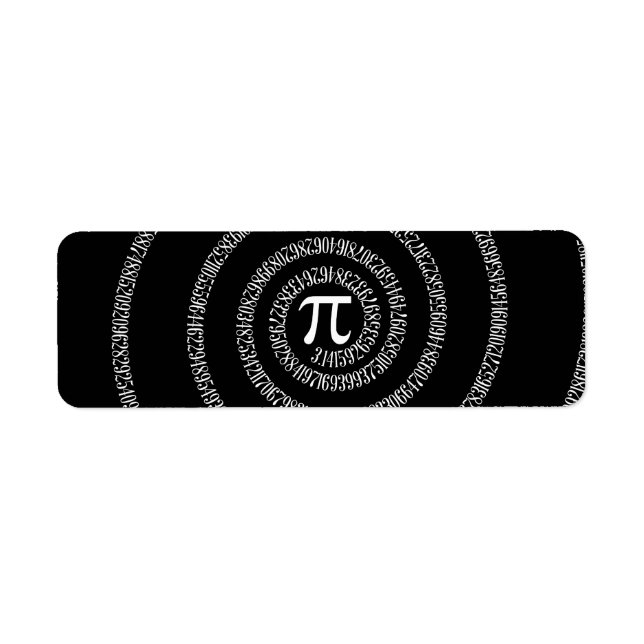 Spirale für Pi auf Solid Black (Vorne)