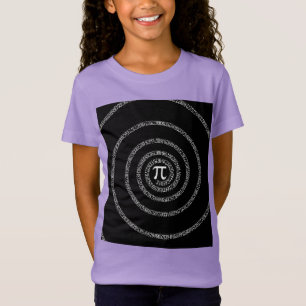 Spirale für PU auf schwarzer Art T-Shirt
