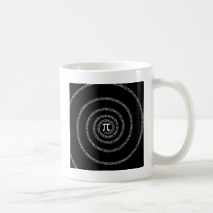 Spirale für PU auf schwarzer Art Tasse