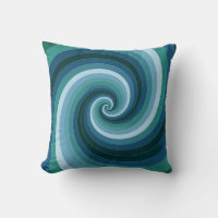 Spirale in blau und grün gewirbelt