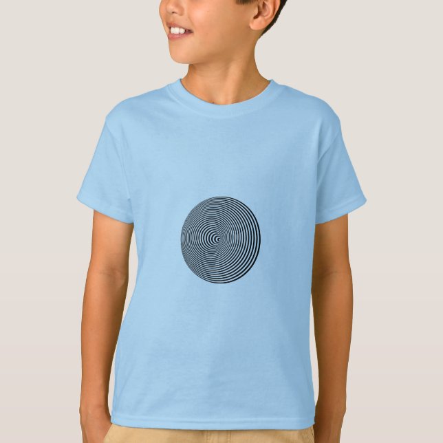 Spirale optische Illusion T-Shirt (Vorderseite)