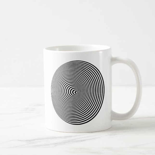 Spirale optische Illusion Tasse (Rechts)