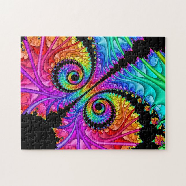 Spirale paart Fraktal-Kunst-Puzzlespiel Puzzle (Horizontal)