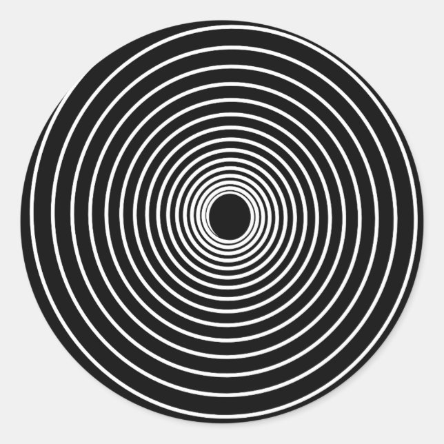 Spirale Runder Aufkleber (Vorderseite)