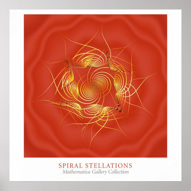 Spirale Sternfiguren Poster (Vorne)