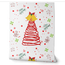 Spirale Weihnachtsbaum- und Glocken-Design