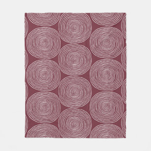 Spiraled Whimsy: Künstliche Vintage Zusammensetzun Fleecedecke