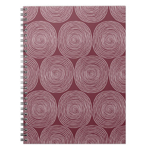 Spiraled Whimsy: Künstliche Vintage Zusammensetzun Notizblock