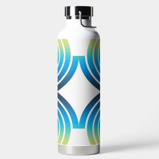 SPIRALEN BLAU GRÜN MUSTER TRINKFLASCHE
