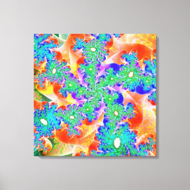 Spiralen der Variationen 3 Wrappte Canvas Leinwanddruck (Vorderseite)