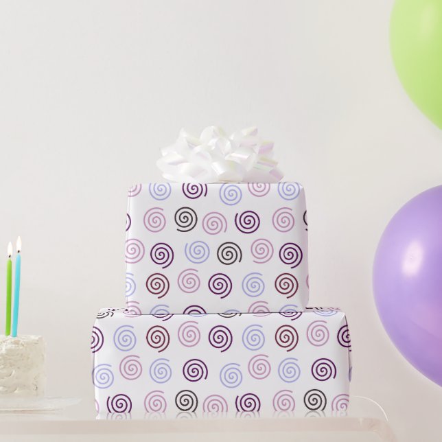 Spiralen Geschenkpapier (Partygeschenke)