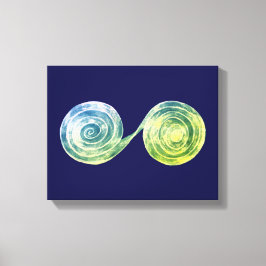 Spiralen Leinwanddruck