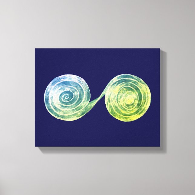 Spiralen Leinwanddruck (Vorderseite)