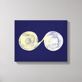 Spiralen Weiße Leinwanddrucke Leinwanddruck