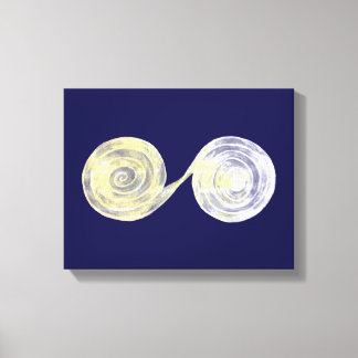 Spiralen Weiße Leinwanddrucke Leinwanddruck