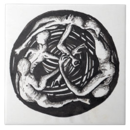 Spiralfarben zeichnend Tile Fliese