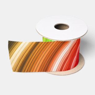 Spiralfarbige Tie-Dye-Regenbogenwirbel-Kunstmuster Satinband