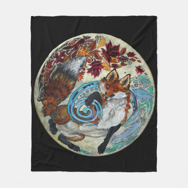 Spiralfox Fleecedecke (Vorderseite)