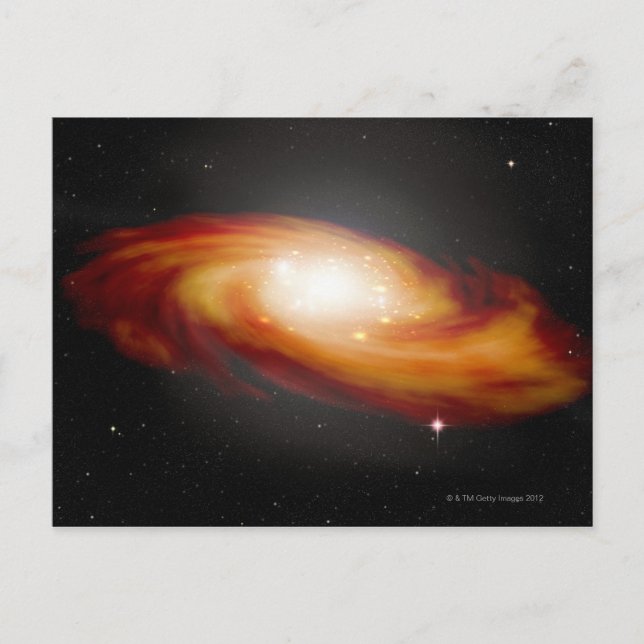 Spiralgalaxie 3 postkarte (Vorderseite)