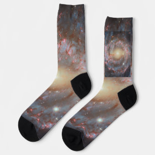 Spiralgalaxie-Crewsocken Socken