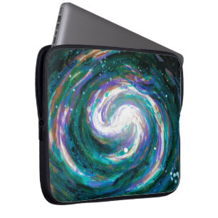 Spiralgalaxie im Weltraum Laptopschutzhülle