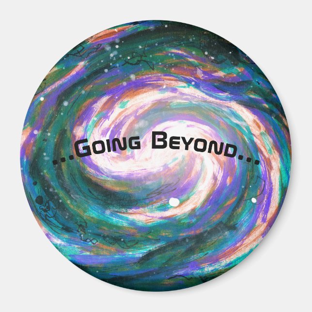 Spiralgalaxie im Weltraum Magnet (Vorne)