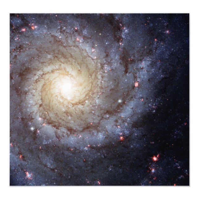 Spiralgalaxie M74 (Hubble) Fotodruck (Vorne)