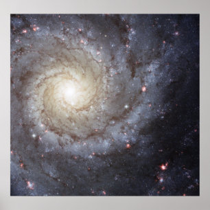 Spiralgalaxie M74 Poster