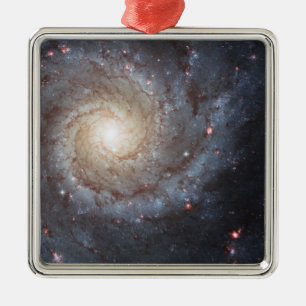 Spiralgalaxie M74 Weltraumfoto Ornament Aus Metall