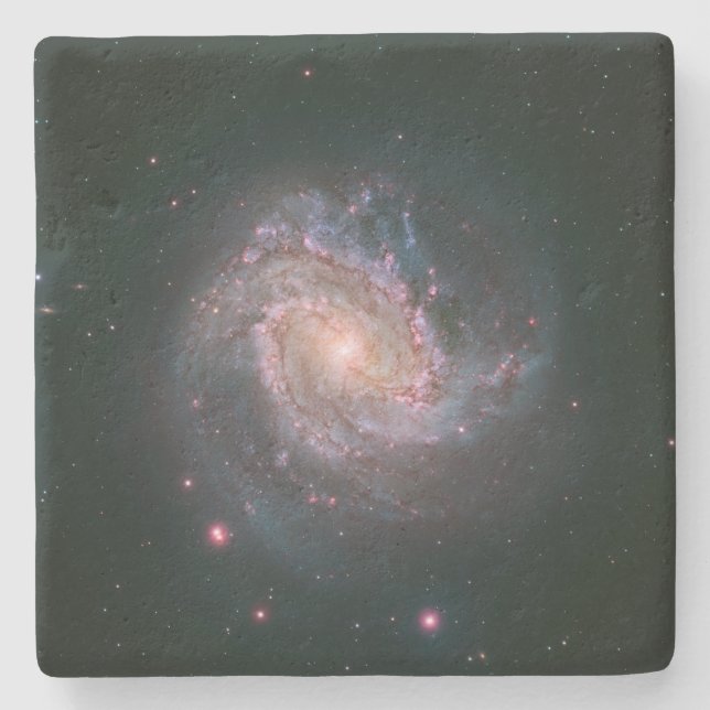 Spiralgalaxie M83 (NASA) Steinuntersetzer (Vorderseite)