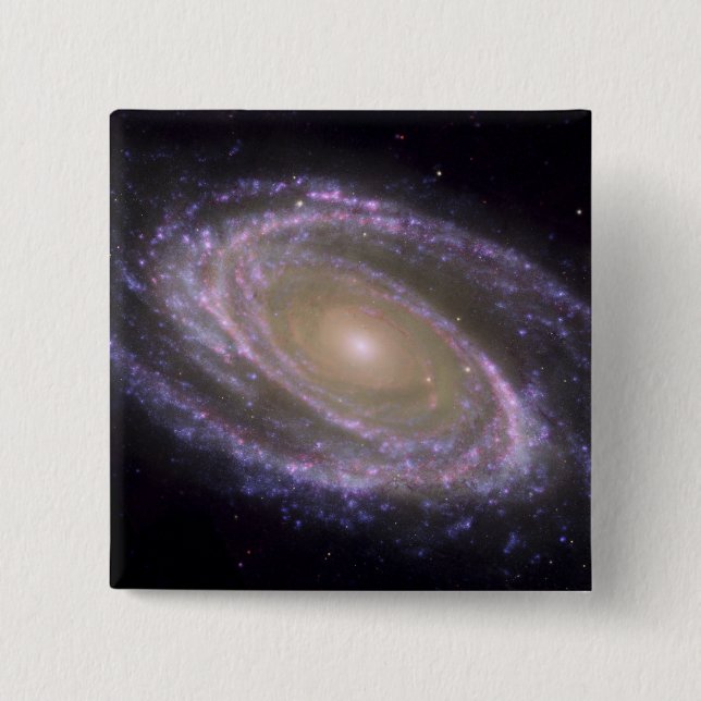 Spiralgalaxie Messier 81 Button (Vorderseite)