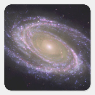 Spiralgalaxie Messier 81 Quadratischer Aufkleber