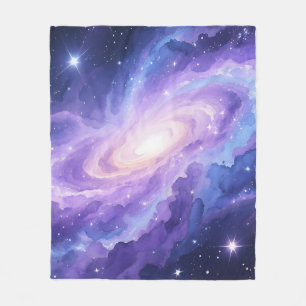 Spiralgalaxie Nebel Lila Kosmische Wirbel Fleecedecke