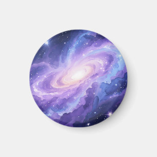 Spiralgalaxie Nebel Lila Kosmische Wirbel Magnet