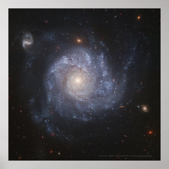 Spiralgalaxie NGC 1309 12x12 (11x11) Poster (Vorne)