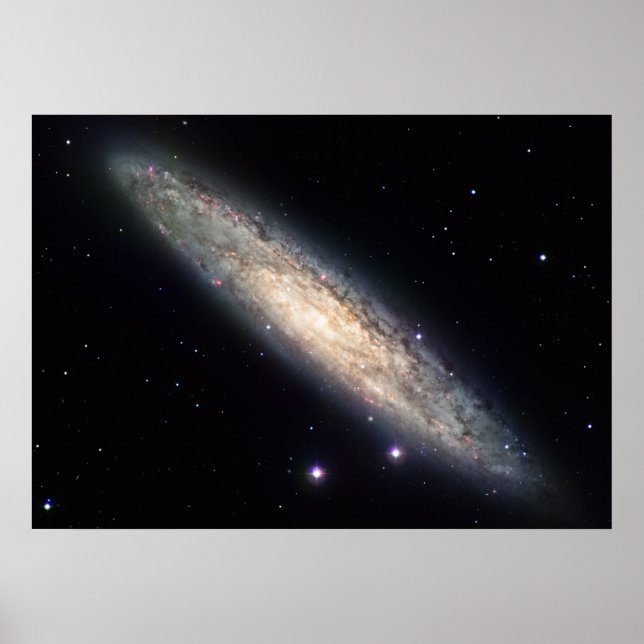 Spiralgalaxie NGC 253 Poster (Vorne)