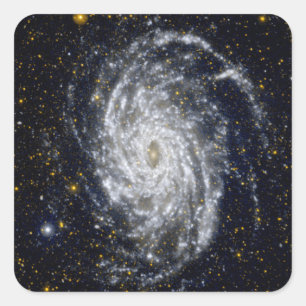 Spiralgalaxie Quadratischer Aufkleber