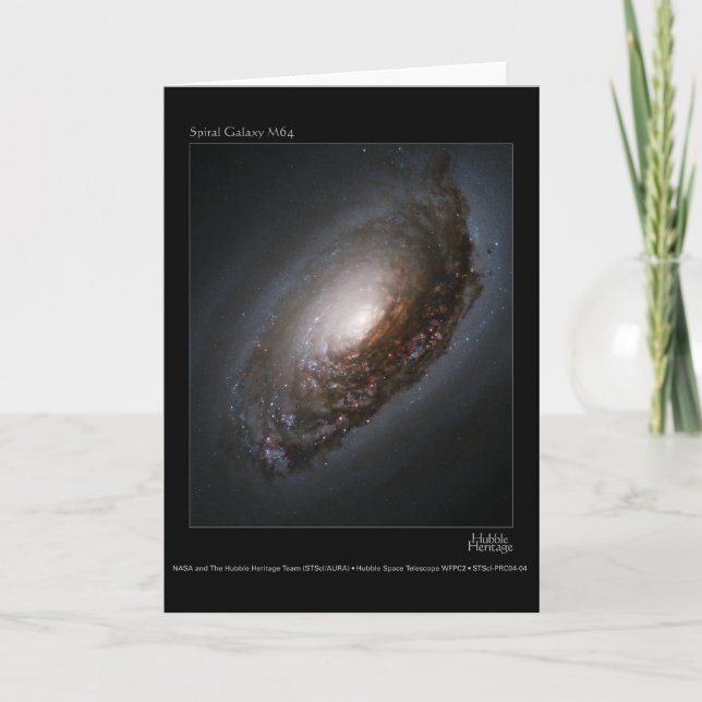 SpiralGalaxyM64-2004-04a Karte (Vorderseite)