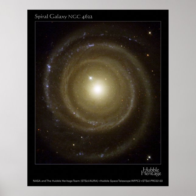 SpiralGalaxyNGC4622-2003-03 Poster (Vorne)