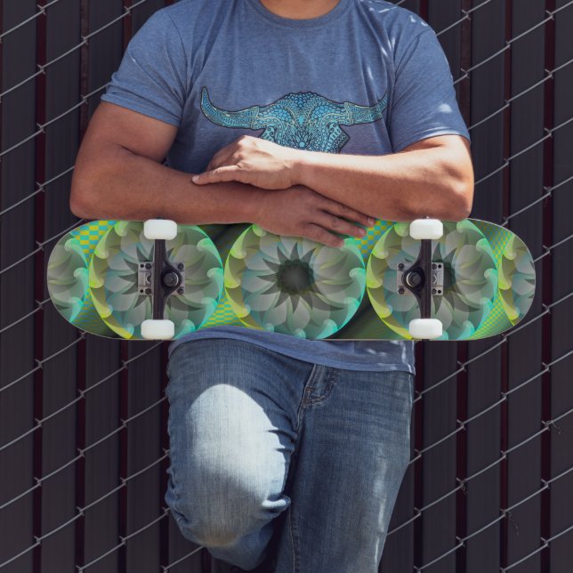 Spiralhai von Kenneth Yoncich Skateboard (Außenbereich 3)
