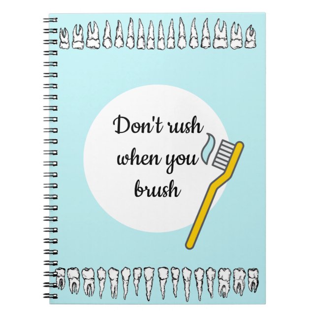 Spiralheft für Zahnärzte Notizblock (Vorderseite)