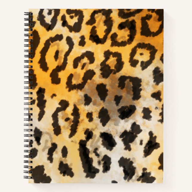 Spiralheft mit Jaguar-Pelzmuster Notizbuch (Vorderseite)