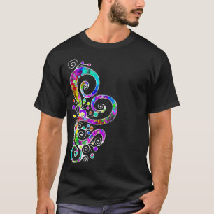 Spiralherz Handgemalt Design 2 T-Shirt
