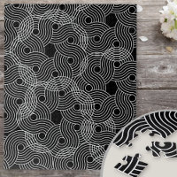 SpiralIllusion mit schwarzer und weißer Geometrie